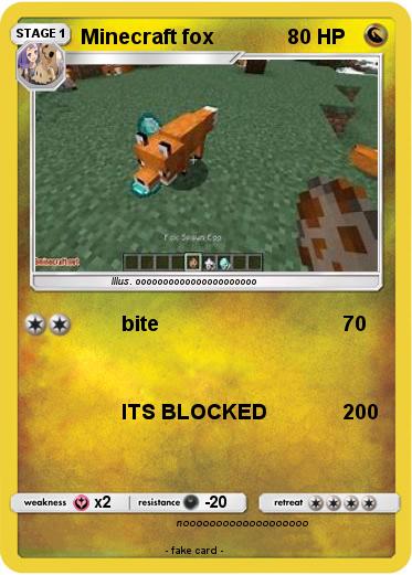 Pokemon Minecraft fox