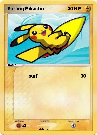 Pokemon Surfing Pikachu