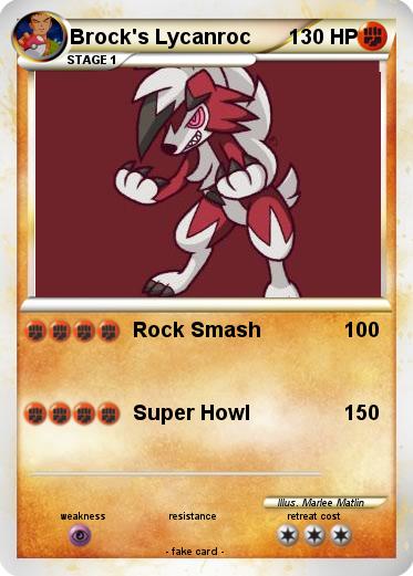 Pokemon Brock's Lycanroc