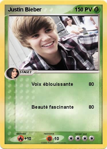 Pokemon Justin Bieber