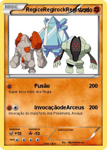 Pokemon RegiceRegirockRegisteel