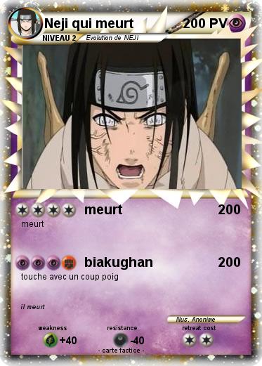 Pokemon Neji qui meurt