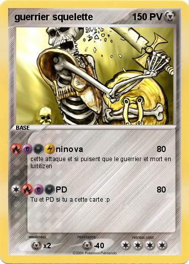 Pokemon guerrier squelette