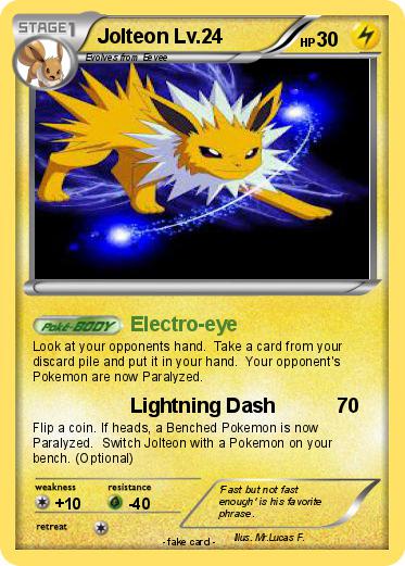 Pokemon Jolteon Lv.24