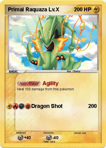 Pokemon Primal Raquaza Lv.X
