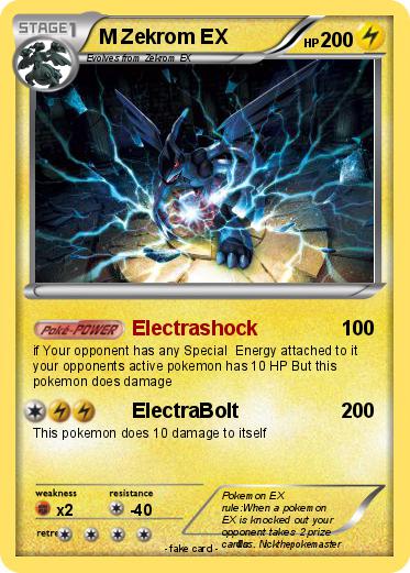 Pokemon M Zekrom EX