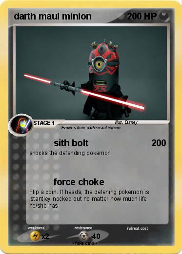 Pokemon darth maul minion