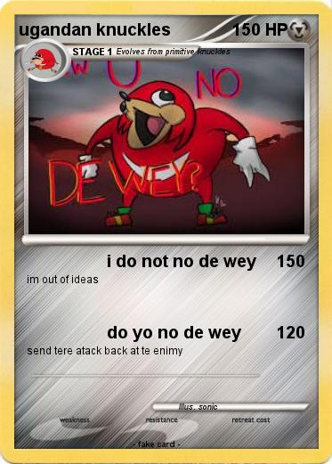 Pokemon ugandan knuckles
