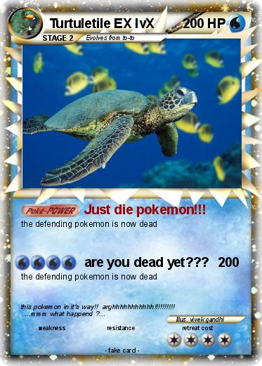 Pokemon Turtuletile EX lvX