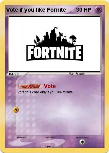 Pokemon Vote if you like Fornite