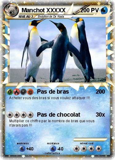 Pokemon Manchot XXXXX