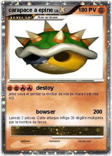 Pokemon carapace a epine