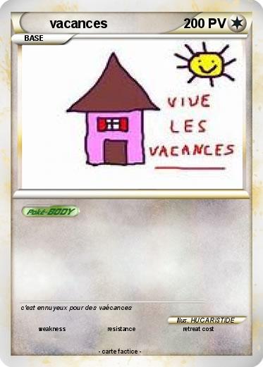 Pokemon vacances