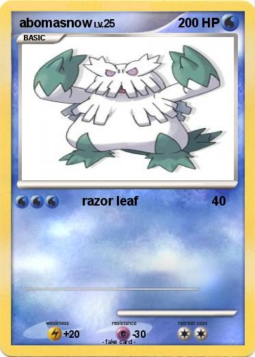 Pokemon abomasnow