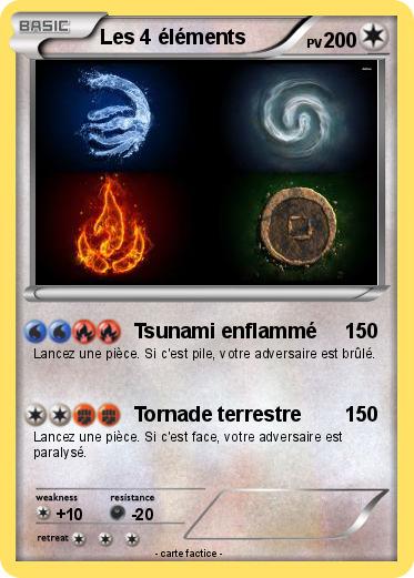 Pokemon Les 4 éléments
