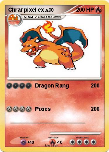 Pokemon Chrar pixel ex