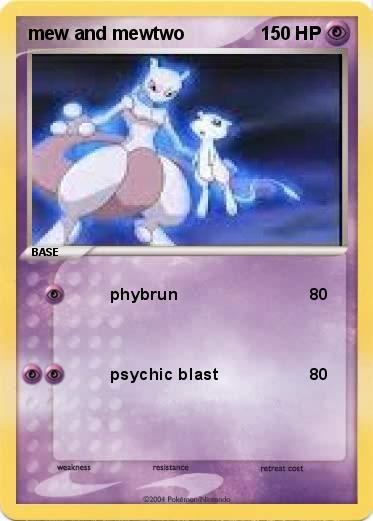 Pokemon mew and mewtwo