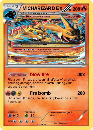 Pokemon M CHARIZARD EX