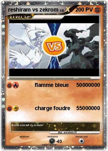 Pokemon reshiram vs zekrom
