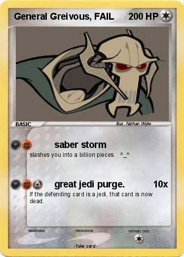 Pokemon General Greivous, FAIL