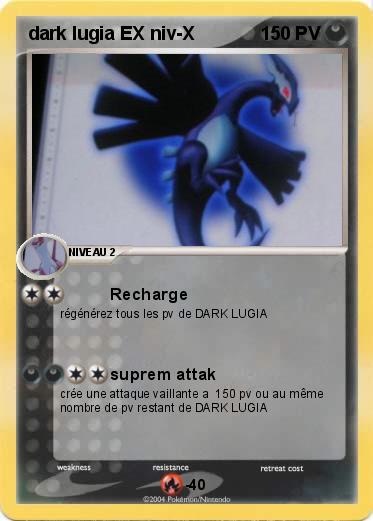 Pokemon dark lugia EX niv-X 