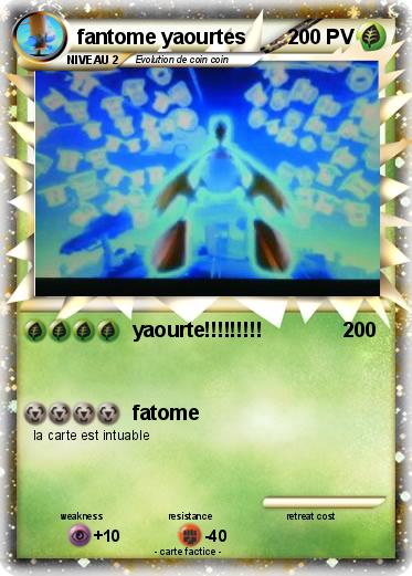 Pokemon fantome yaourtes