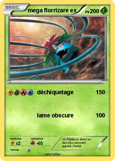 Pokemon mega florrizare ex