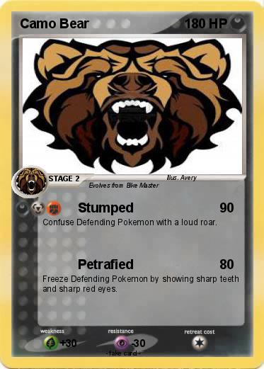 Pokemon Camo Bear