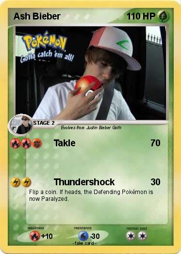 Pokemon Ash Bieber