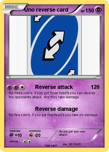 Pokemon Uno reverse card