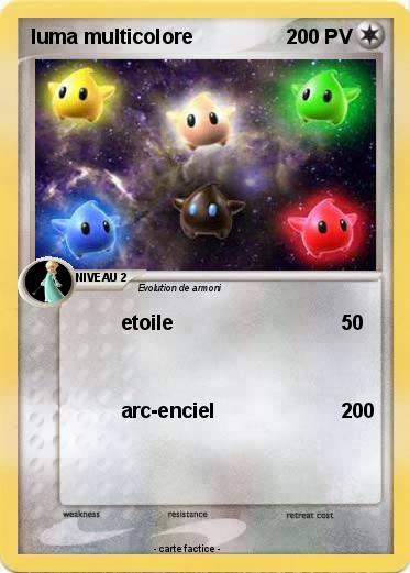 Pokemon luma multicolore