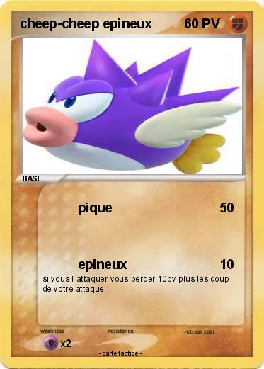 Pokemon cheep-cheep epineux