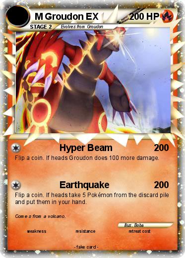Pokemon M Groudon EX
