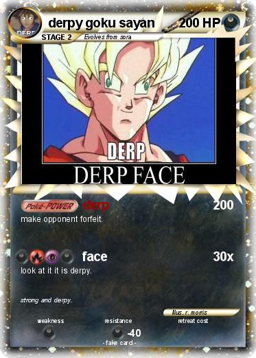 Pokemon derpy goku sayan