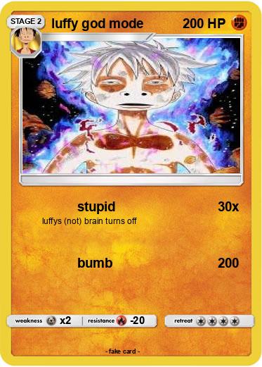 Pokemon luffy god mode