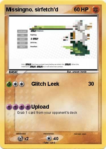 Pokemon Missingno. sirfetch'd