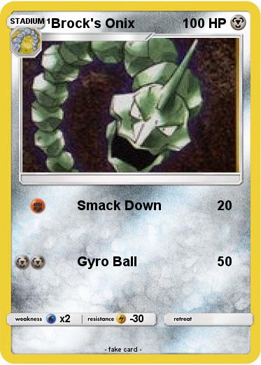 Pokemon Brock's Onix