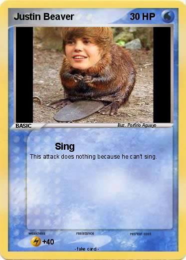 Pokemon Justin Beaver