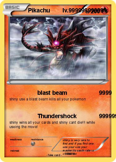 Pokemon Pikachu        lv.999999999999          9999999999999