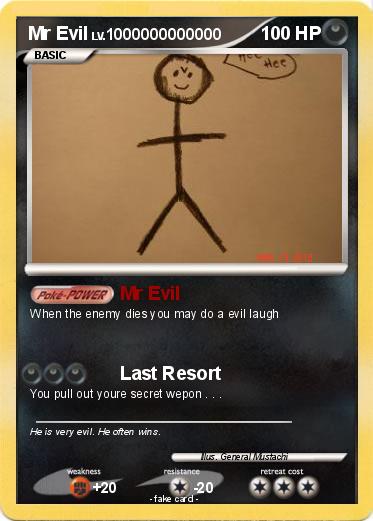 Pokemon Mr Evil