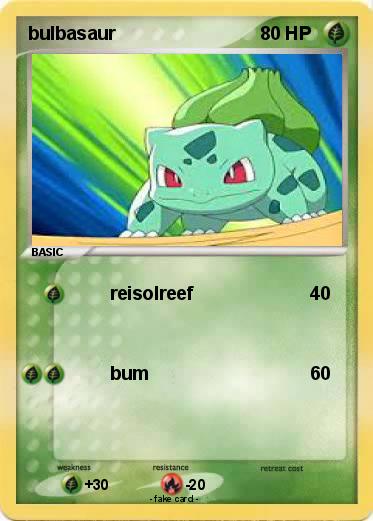 Pokemon bulbasaur