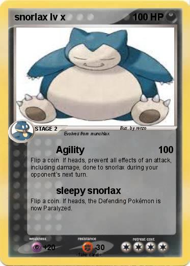 Pokemon snorlax lv x