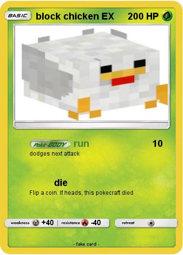 Pokemon block chicken EX