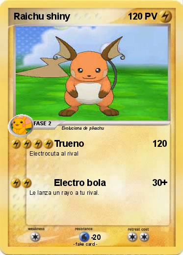 Pokemon Raichu shiny