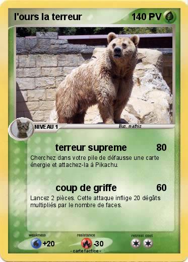 Pokemon l'ours la terreur