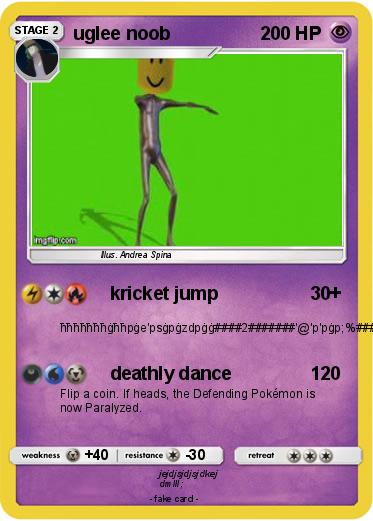 Pokemon uglee noob