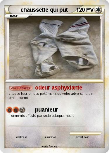 Pokemon chaussette qui put