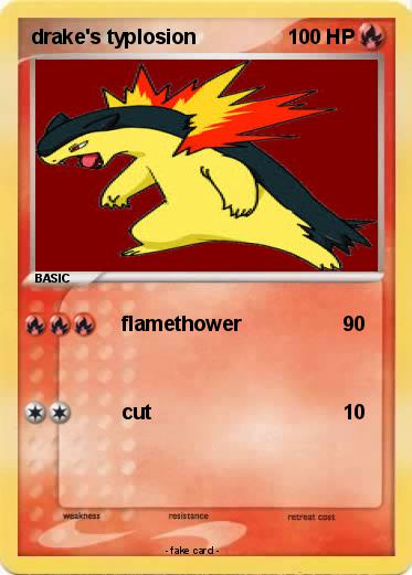 Pokemon drake's typlosion