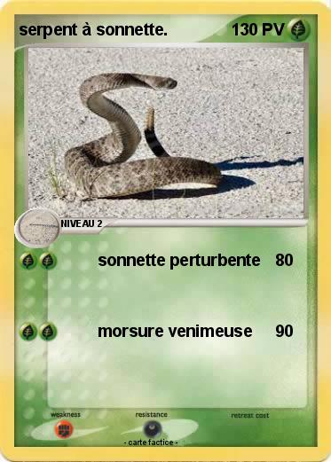 Pokemon serpent à sonnette.