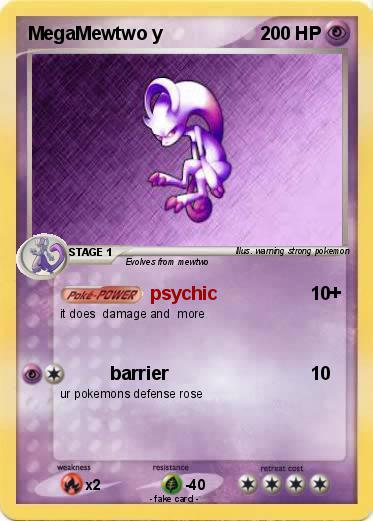Pokemon MegaMewtwo y